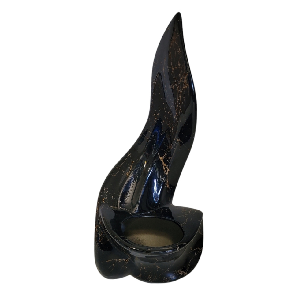 Vintage Ceramic Flame Vase